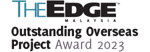 The Edge Malaysia Outstanding Overseas Project Award 2023's logo